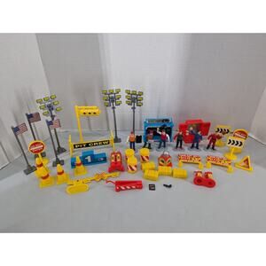 Vintage Boley Racing Figures Parts Track Pieces